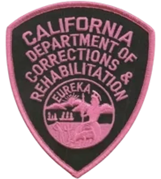 CA California State Department of Corrections Rehab Patch All Pink
