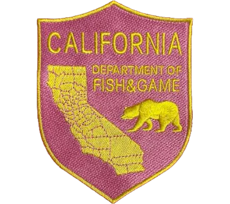 CA California Department of Fish & Game Patch Pink