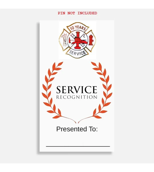 Presentation Card for Emblems Insignia Tacs