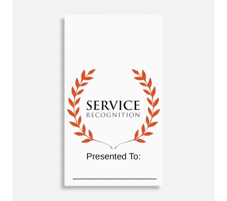 Presentation Card for Emblems Insignia Tacs