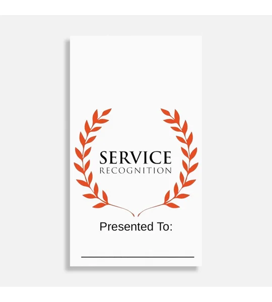Presentation Card for Emblems Insignia Tacs