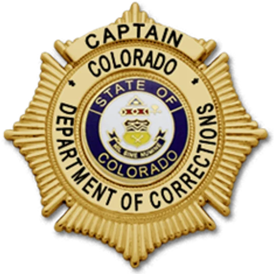 Colorado Department of Corrections Badge Captain