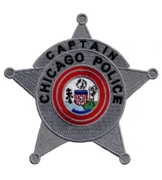 IL Illinois Chicago Police Captain Badge Shoulder Patch