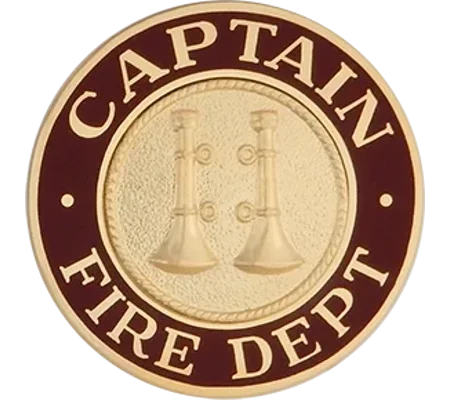 Round Disc Hat Pin Captain