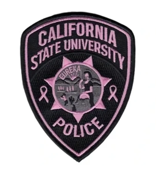 CA California State University Police Pink Shoulder Patch 2