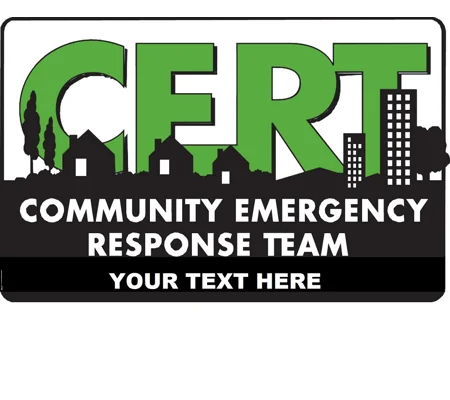 FEMA C.E.R.T. Logo Custom Embroidered Patch Pack of 100