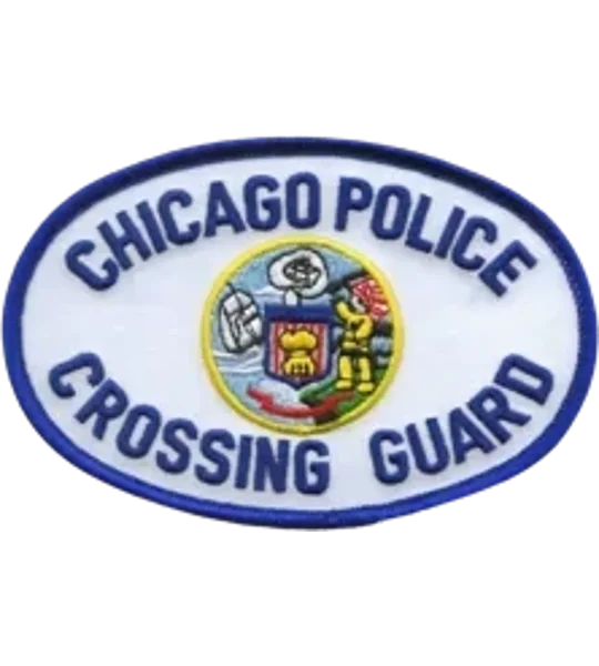 IL Illinois Chicago Police Shoulder Patch Blue Crossing Guard
