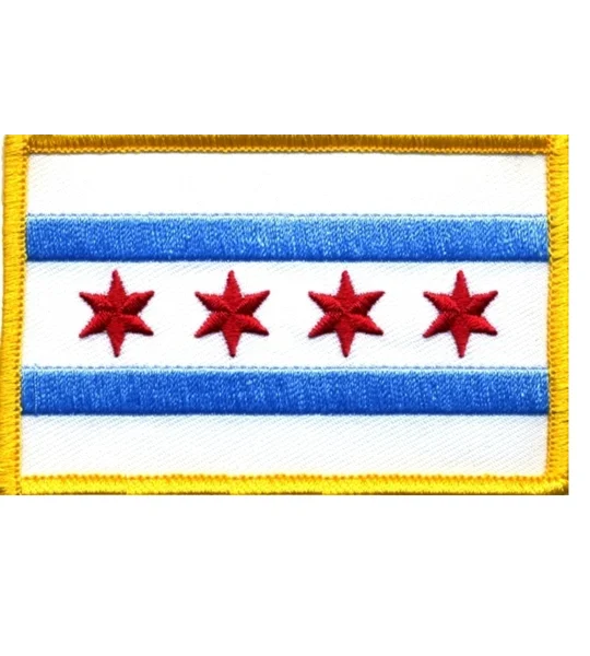IL Illinois Chicago Flag Full Color