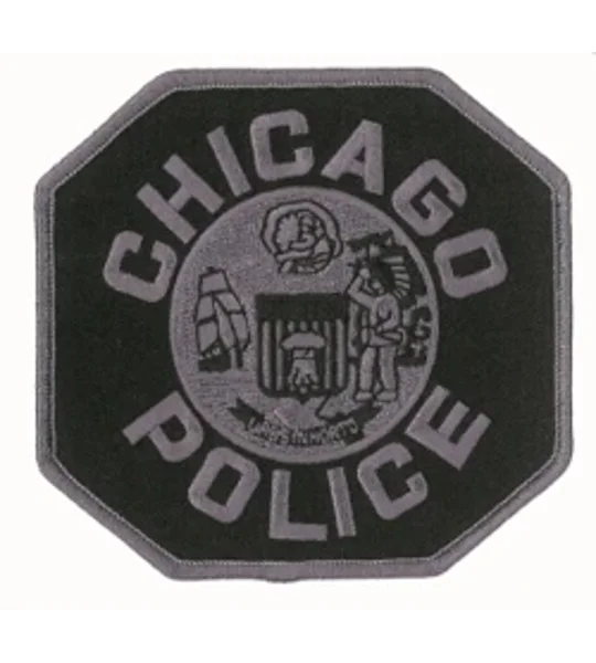 IL Illinois Chicago Police Shoulder Patch Tactical Black