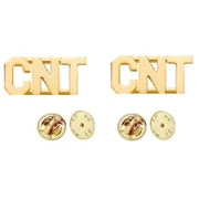 Collar Pins Insignia Numbers 3/8'' CNT Gold