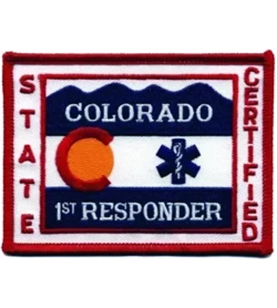 CO Colorado State EMS 1st First Responder Certified Shoulder Patch