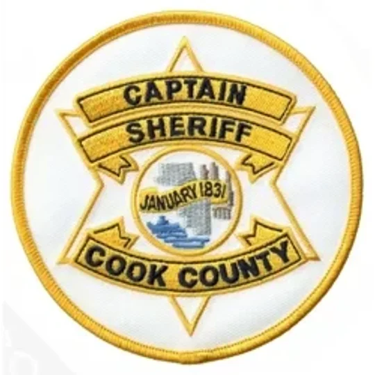IL Illinois Cook County Sheriffs Police Patch Captain