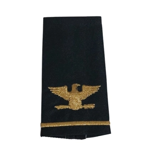 Gold Colonel Shirt Epaulette Shoulder Board Midnight