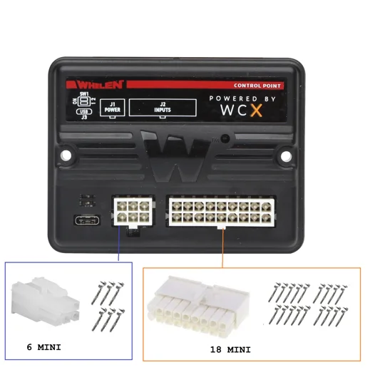 Whelen Cencom Core Control Point WCX 6 Pin Plug & Sockets