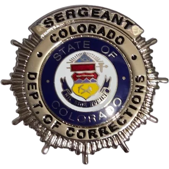 Colorado Department of Corrections Dress Badge Sergeant Small