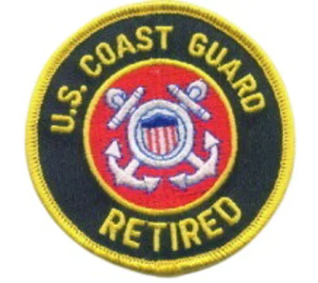 US Coast Guard Retired Circle Shoulder - Hat Patch