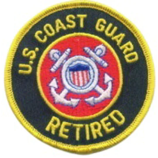 US Coast Guard Retired Circle Shoulder - Hat Patch