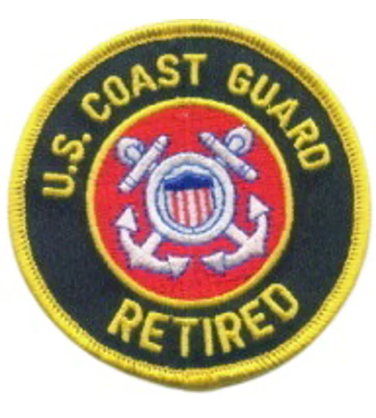 US Coast Guard Retired Circle Shoulder - Hat Patch
