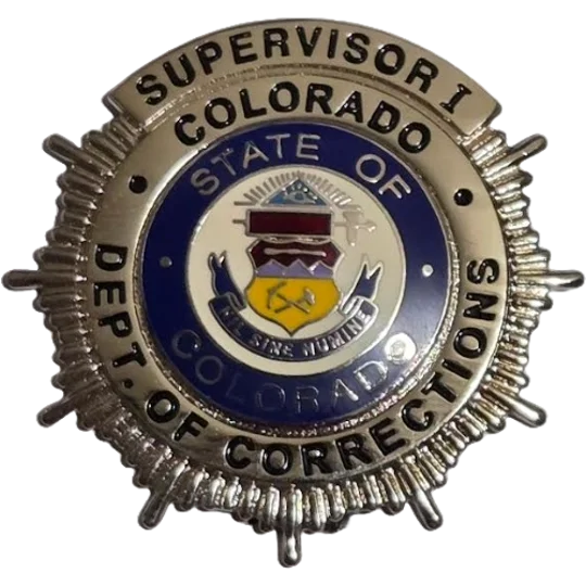 Colorado Department of Corrections Dress Badge Supervisor 1 Small