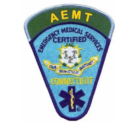 CT Connecticut EMS Emergency Medical Services AEMT Shoulder Patch
