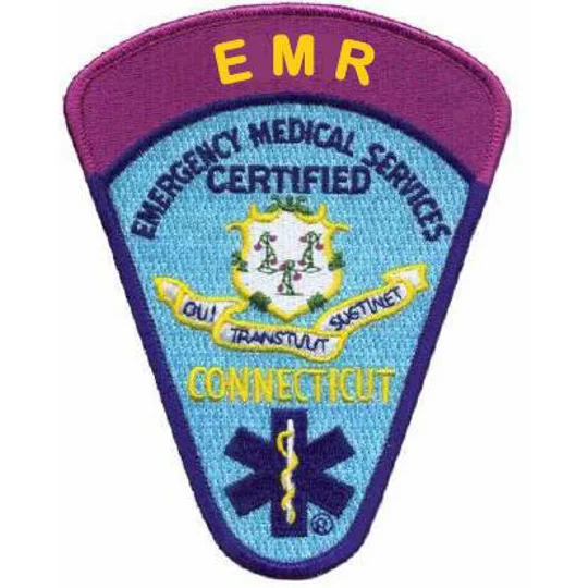 CT Connecticut EMS Emergency Medical Services EMR Shoulder Patch