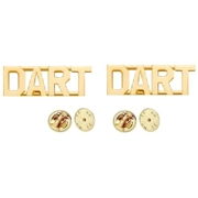 Collar Pins Insignia Numbers 3/8'' DART Gold
