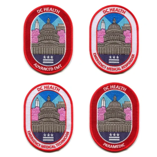 DC District of Columbia EMS Shoulder Patch Collection 4 Pack
