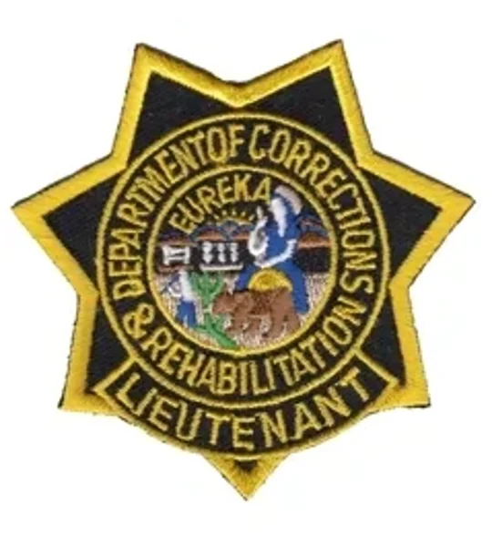 CA California Department of Corrections Rehab Patch Star Lieuteant