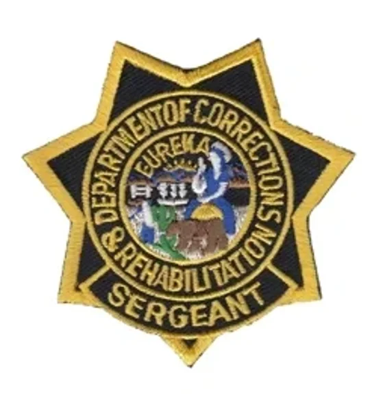 CA California Department of Corrections Rehab Patch Star Sergeant