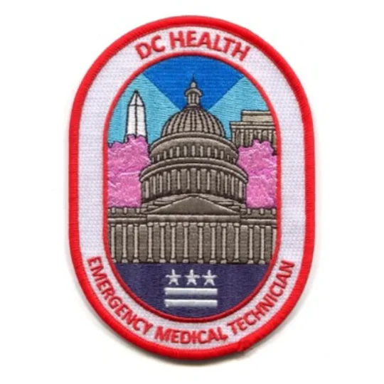 DC District of Columbia EMT Emergency Medical Technician Shoulder Patch