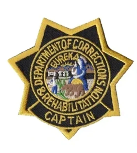 CA California State Department of Corrections Rehab Patch Star Captain