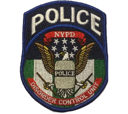 NYPD City of New York Disorder Unit Patch