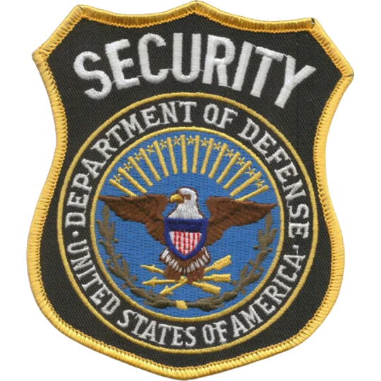 DOD Department of Defense Security Shoulder Patch