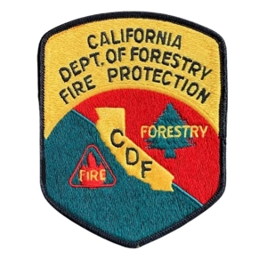 CA California Cal Fire Forestry Department Shoulder Patch Original