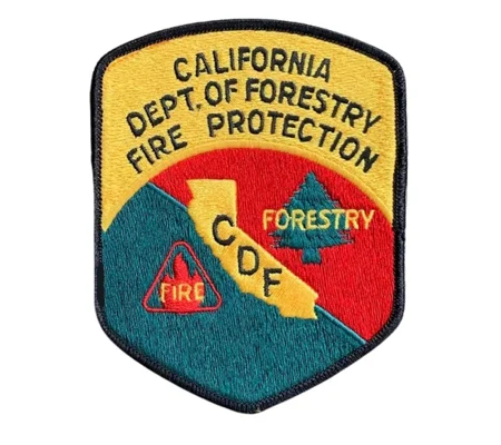 CA California Cal Fire Forestry Department Shoulder Patch Original