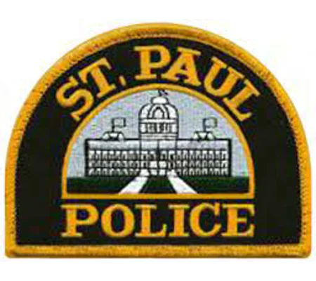 MN Minnesota State St Paul Police Shoulder Patch Black