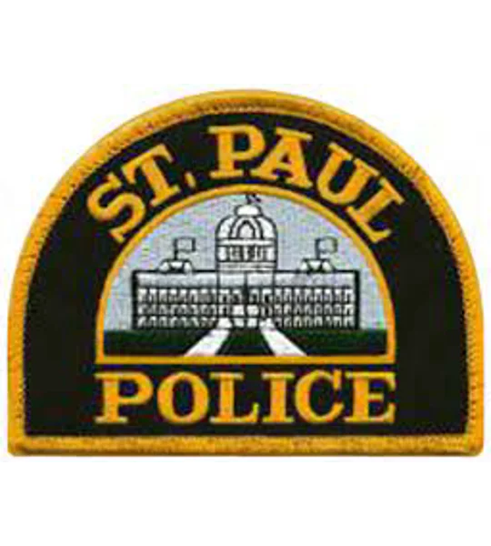 MN Minnesota State St Paul Police Shoulder Patch Black