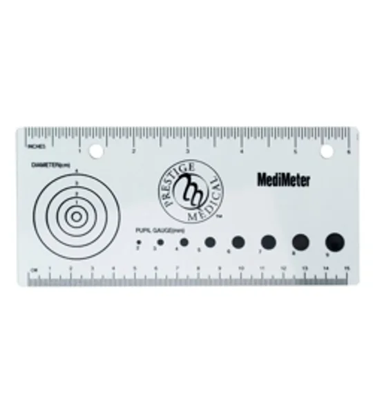 MediMeter Measuring Pupil Gauge Diameter Pocket Card Notebook
