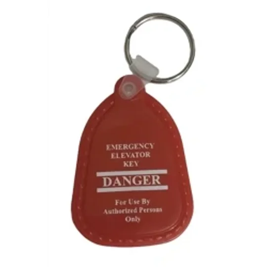 Emergency Elevator Door Key Tag Ring Red Standard