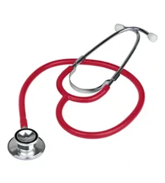 First Aid Dual Head Stethoscope Red