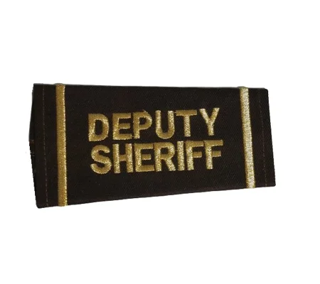 Deputy Sheriff Shirt Epaulette Shoulder Board Gold Brown