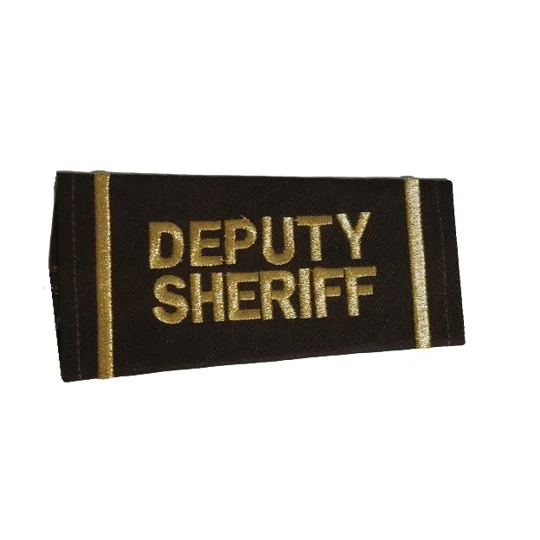 Deputy Sheriff Shirt Epaulette Shoulder Board Gold Brown