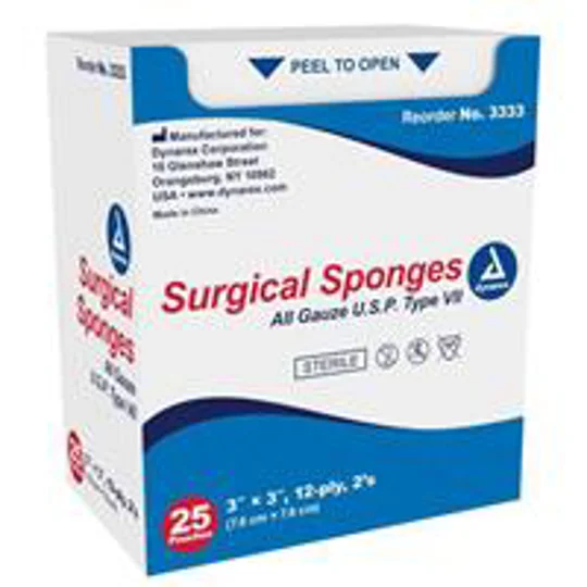 Surgical Gauze Sponge 12-Ply 3 X 3 Sterile