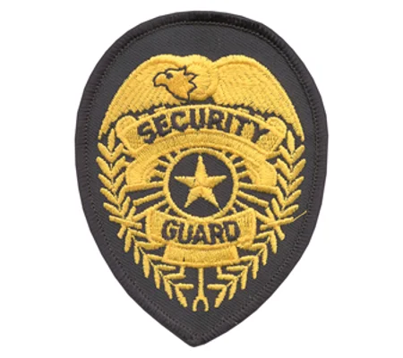 Shield Patch - Security Guard Star Center Gold - Navy