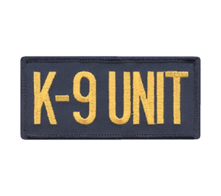 K9 Unit Dog Patch Sheriff Police 2 x 4 Gold on Midnight