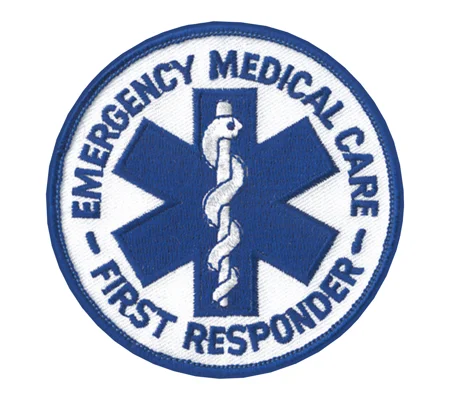 First Responder Shoulder or Breast Round Patch Royal