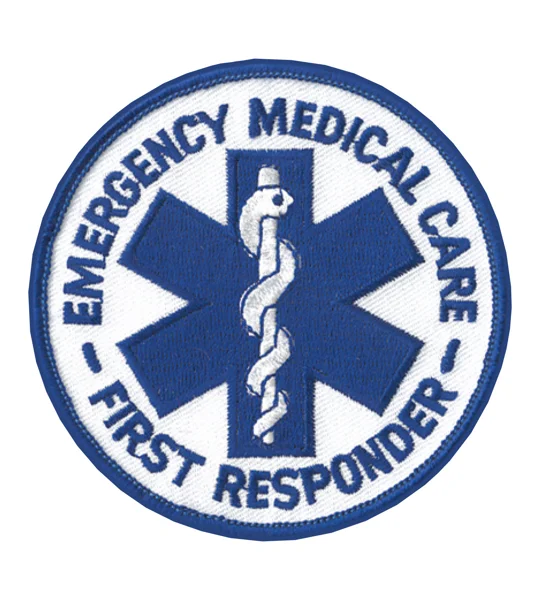 First Responder Shoulder or Breast Round Patch Royal