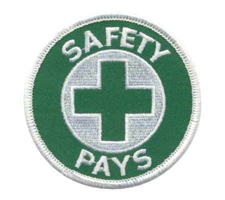 Safety Pays Job Site Industrial Round Patch