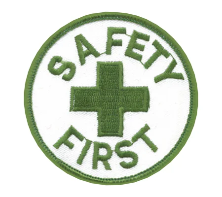 Safety First Job Site Industrial Round Patch