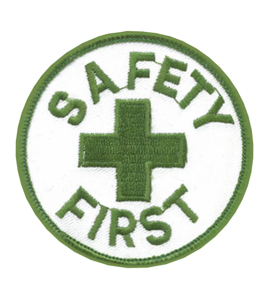 Safety First Job Site Industrial Round Patch